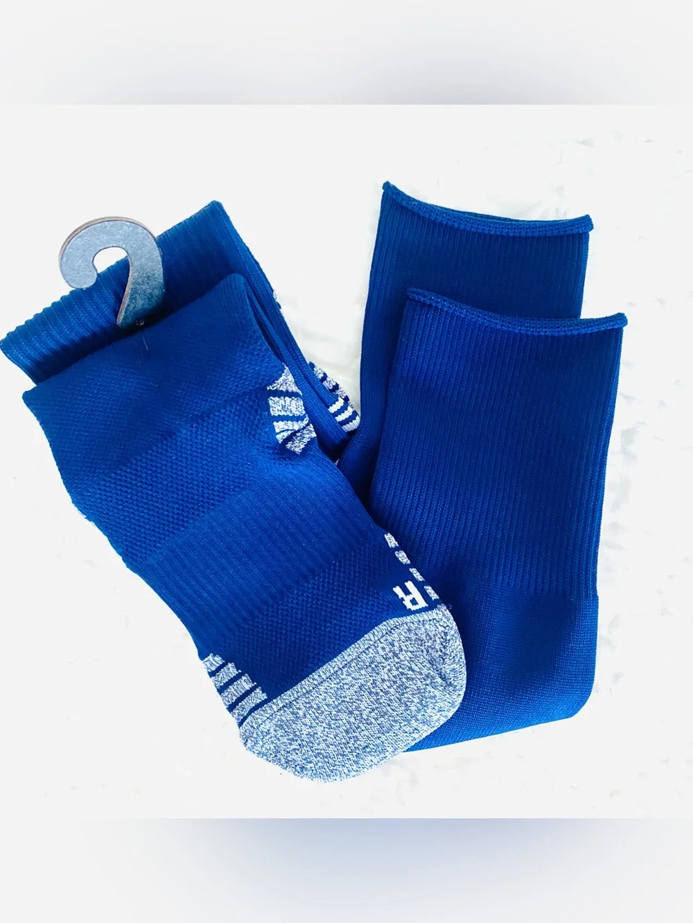 New⚽️Boys Adidas Blue Soccer Socks SZ S (Y)